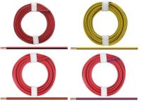 Kupferlitze, 2 x 0,14 mm², 2-adrig, zweifarbig,  5 m Ring, verschiedene Farben zur Auswahl